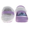 Disney Lilo & Stitch Fuzzy Fleece Lined Clogs for Girls and Womens Winter Warm Plush Garden Shoes - 4 of 4