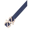 INSPIRE CHIC Women Reversible Faux Leather 0.7" Width Jacquard with Gold Buckle Belts 1Pc - 2 of 4