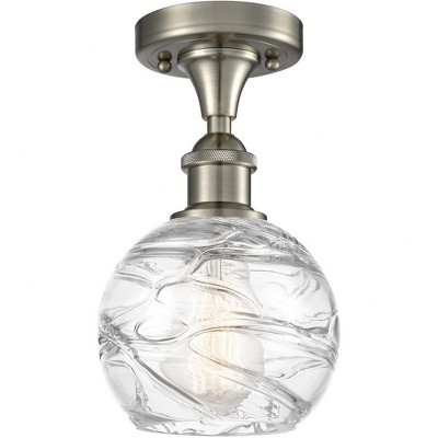 Innovations Lighting 1 - Light Semi-Flush Mount in  Brushed Satin Nickel