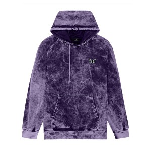 Dalix Butterfly Embroidery Washed Hoodie Sweatshirt Hoodie Fleece Relaxed Fit Lounge Womens - 1 of 4