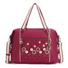 MKF Collection Francis Tote Women's handbag 3-D flowers with Keychain by Mia K - 2 of 4