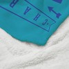 NBA Charlotte Hornets Hardwood Classics Silk Touch Faux Shearling Throw Blanket - 4 of 4