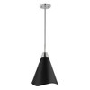 Nuvo Lighting Tango 1 - Light Pendant in  Matte Black/Polished nickel - 4 of 4