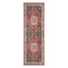 Boho Vintage Print Runner Rugs Machine Washable Non Slip Indoor Soft Accent Distressed Lightweight Thin Low Pile Carpet - 3 of 4