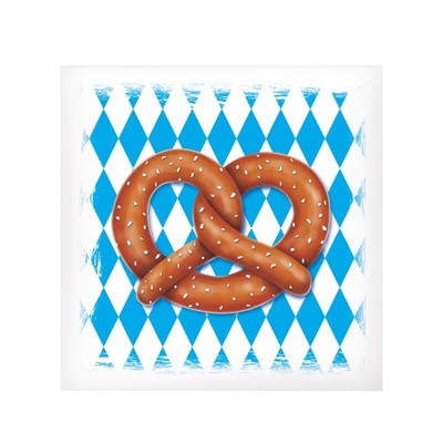 Beistle Beistle Pretzel Bags,  Enjoy pretzels or snacks with these festive concession bags for your party, 6" x 5.75", (50/Pkg) Multicolored
