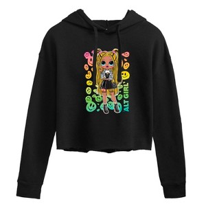 Women's - LOL Surprise! - Rainbow ALT Girl Cropped Graphic Hoodie - 1 of 3