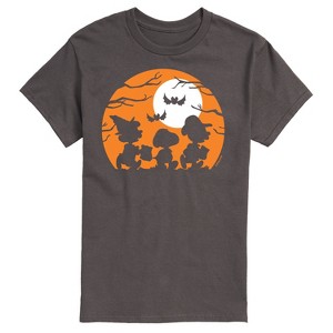 Men's - Peanuts - Trick Or Treat Silhouettes Short Sleeve Graphic T-Shirt - 1 of 4