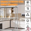 Heavy Duty Stainless Steel Table with Shelves Commercial Kitchen Prep Table with 2 Tier Overshelf - 4 of 4