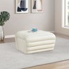 Meridian Furniture,Vega Vegan Leather Ottoman - 2 of 4