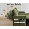 Dyonery 81" Sleeper Sofa Bed with Pull Out Bed L Shaped Couch Sectional Sleeper Sofa - 4 of 4