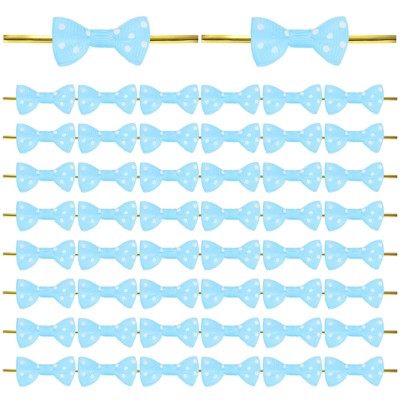Unique Bargains Polyester Multipurpose Use Durable Flexible Gift Wrap Bows 100 Pcs