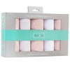 Ely's & Co. Hourglass Shape Fleece Burp Cloths  5 Piece Set - 3 of 4