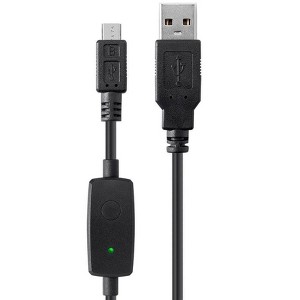 Monoprice USB 2.0 Cable - 4.5 Feet - Black | USB Type-A Male to USB Micro Type-B Male 30/20 AWG Fast Charge / Security Cable - 1 of 4