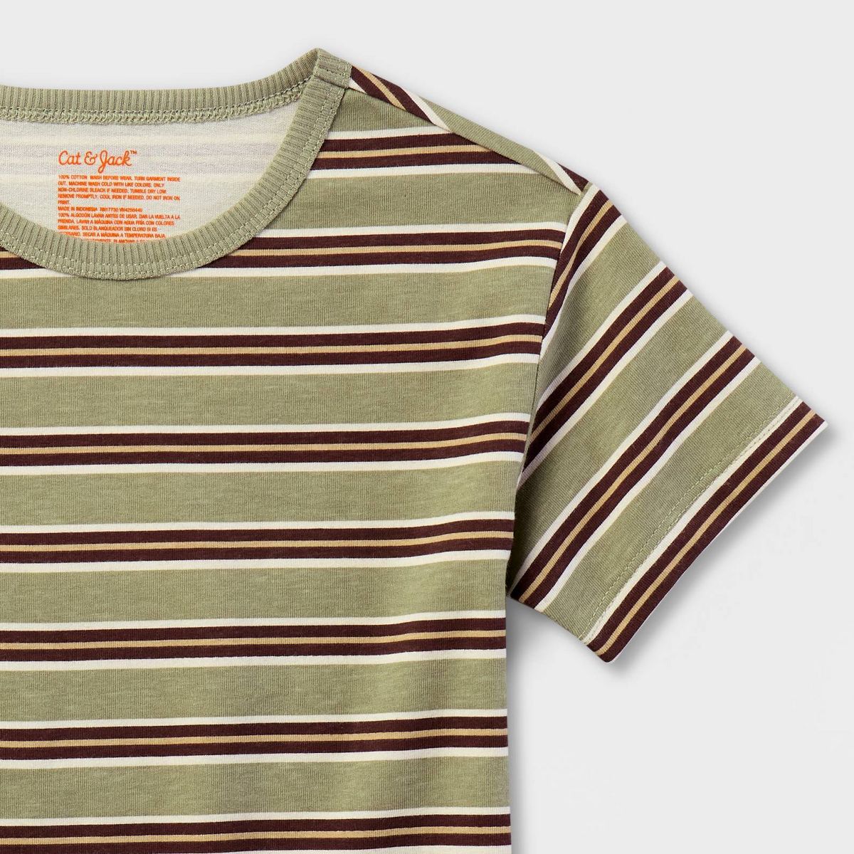 Toddler Boys' Short Sleeve Striped Relaxed Fit T-Shirt - Cat & Jack™ - thumbnail 6