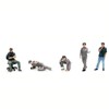 "Top Tuners" 6 piece Diecast Figure Set (5 Figures,1 Chair) Limited Edition for 1/64 Scale Models by American Diorama - image 3 of 4