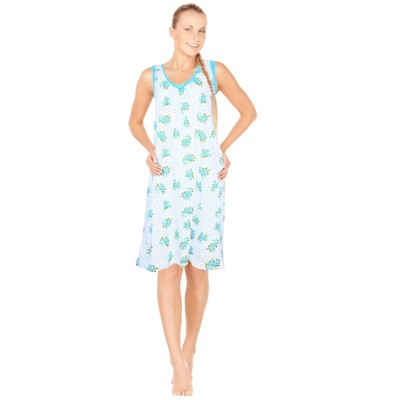 JEFFRICO Womens Sleeveless Nightgowns Sleepwear Soft Pajama Dress Nightshirts