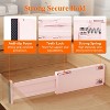 Tree City Adjustable Drawer Dividers 11-17 Inch | Expandable ABS Organizers for Baby Clothes, Kitchen & Bathroom - Pink - 2 of 4