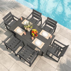 Arceso Patio Table and Chairs set , HDPS 5-Piece Outdoor Dining Set, Patio Furniture for Deck, Poolside, and Backyard - 1 of 3