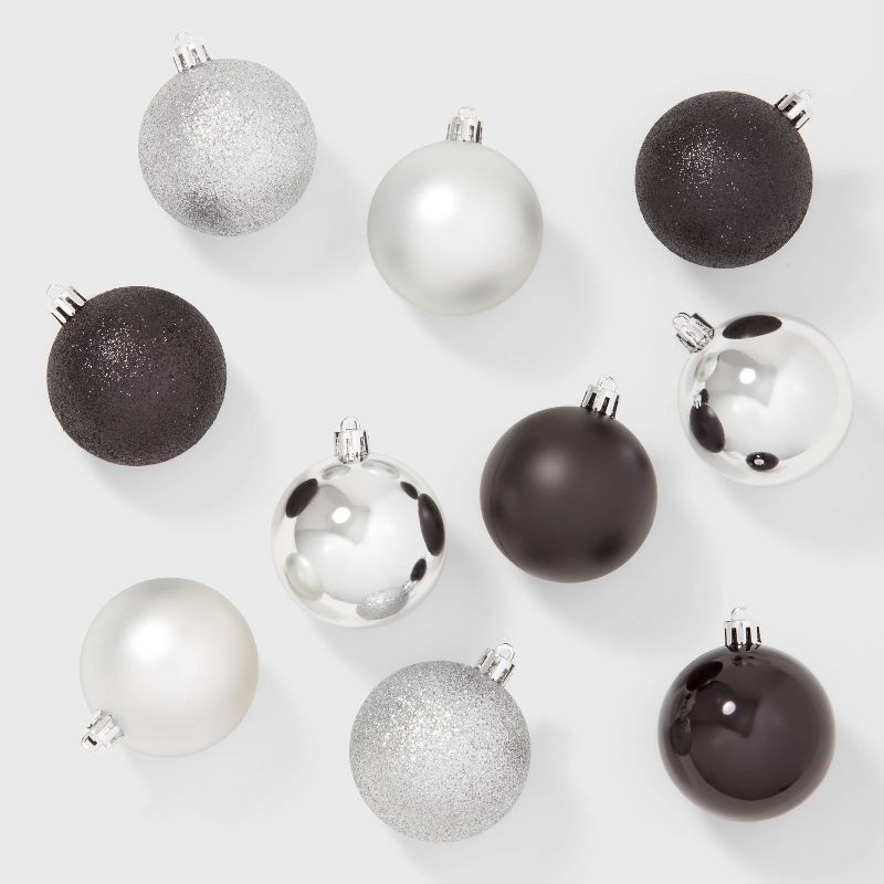 50ct Shatter-Resistant Round Christmas Tree Ornament Set - Wondershop™, 1 of 4