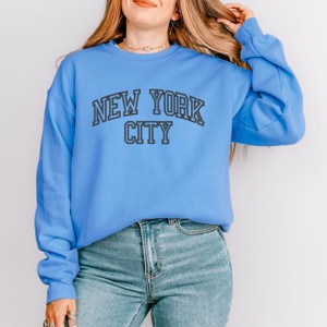 Simply Sage Market Embroidered New York Varsity Sweatshirt - 1 of 4