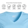Lands' End Women's Relaxed Supima Cotton Long Sleeve V-Neck T-Shirt - 3 of 4