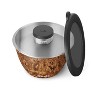S'well 64oz Salad Bowl Kit Teakwood: Stainless Steel, Leakproof, Salad Bowl with Lid, Dishwasher-Safe - 3 of 4