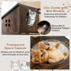 Tangkula Cat Tree w/ Litter Box Enclosure w/ Hidden Washroom Scratching Posts & Pad - 4 of 4
