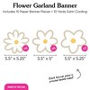 Big Dot of Happiness Tan Daisy Flowers Garland Banner, Boho Hanging Decorations, Groovy Floral Party Banner, 30 Feet of Cord, 15 Double-Sided Daisies - 4 of 4