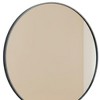 HomeRoots 30" Black Metal Round Framed Bathroom Vanity Mirror - 4 of 4