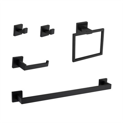 OUTSUPPLY 5-Piece Bathroom Set, Rustproof Wall Mounted Hardware for Bath, Kitchen, Towel Bar, Hooks