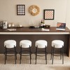 HOMLUX 30" Tall Upholstered Bar Stools Set of 2 Counter Height Dining Bar Chair - 2 of 4