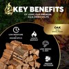 Firewood Central Kiln-Dried Wood Splits 6 in, 35–40 Pieces for Pizza Ovens, Grills, Smokers, and BBQ Cooking - 3 of 4