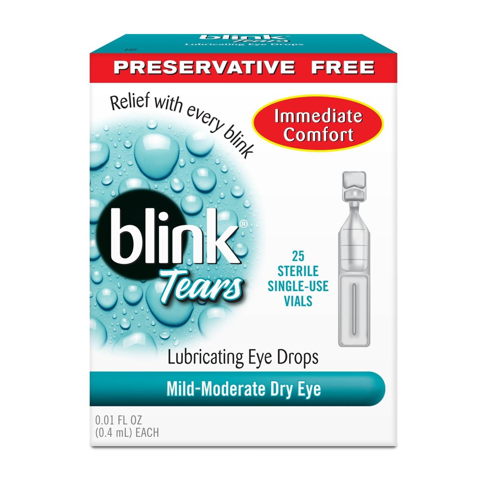 UPC 340171005252 product image for Blink Tears Preservative Free Lubricating Eye Drops - 25ct | upcitemdb.com