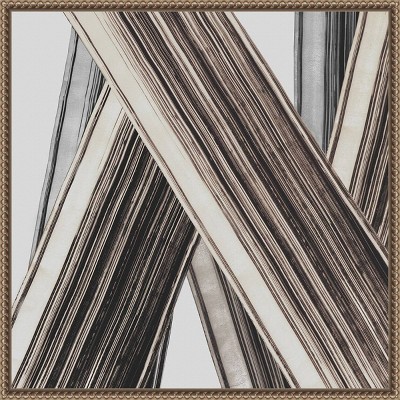 Bold Impressions II Abstract Canvas Print with Bronze Frame