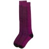 Memoi Herringbone Cotton Blend Knee High Sock Black-Gray 9-11 - 3 of 4