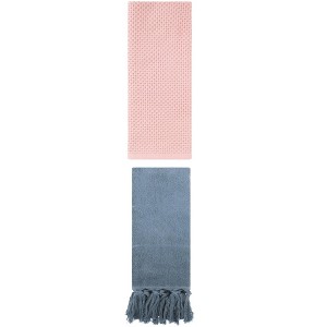 REGALWOVEN 2 Packs Cotton Soft Absorbent Tassels and Waffle Hand Towel - 1 of 4