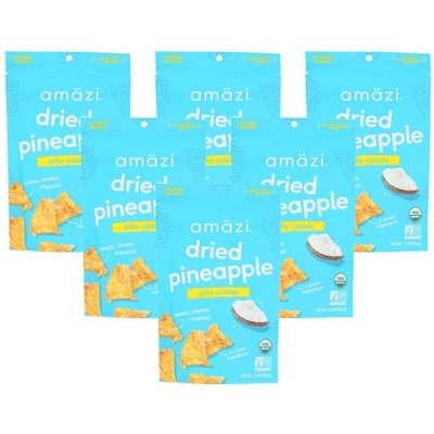 Amazi Foods Dried Pineapple Pina Colada - Case of 6/2.3 oz