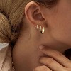 Gold Chunky Hoop Earrings Set for Women, 14K Gold Plated Twisted Huggie Hoop Earring Thick Open Lightweight Chunky Hoop - 2 of 4