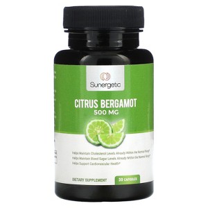Sunergetic Citrus Bergamot, 500 mg , 30 Capsules - 1 of 4