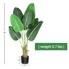 Lifelike Artificial Bird of Paradise - Silk Floor Tree (Trunks + Faux Banana Leaves) for Indoor/Outdoor Bedroom, Living Room & Office Decor - 4 of 4