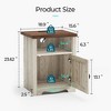 Farmhouse Nightstand, End Table with Build-in Charging Station for Bedroom, Living room - 4 of 4