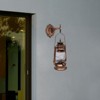 YIYIBYUS Light Cyan Bronze Retro Rustic Outdoor/Indoor Wall Sconce Wall Light - 3 of 4