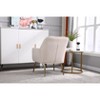 Lyngins Modern Mid Century Office Desk Chair Reception Chair,Thick Cushion Armchair Accent Chair for Office,Study,Studio - 4 of 4