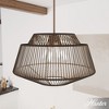 Hunter Fans 24.5" Brookhollow Pendant Ceiling Light Sable Rattan Finish - Bohemian Charm for Indoor Spaces - 3 of 4