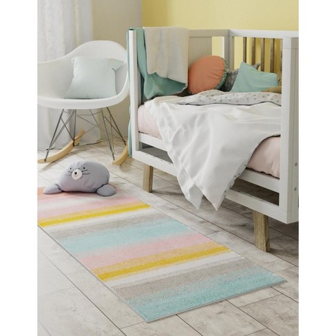 Yellow Abstract Rainbow hotsell Cloud rug