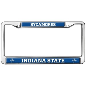 Indiana State Sycamores Logo Full Size Standard License Plate Metal Frame - 1 of 4