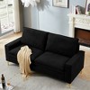 DOMETOUR Upholstered 2-Seater Love Seats Couch for Bedroom Apartment Home Office - 2 of 4