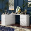 FUFU&GAGA Retractable Dresser Bedroom Storage Organizer Rotatable Table - 3 of 4