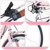 Infurnic Bicycles, 26 Inch Ladies Bicycle with Basket, Commute Bicycle Women Ladies, Pink, 66.93"*24.8"*41.34" - 3 of 4