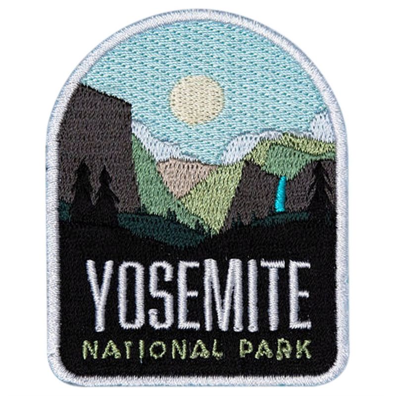 HEDi-Pack 2pk Self-Adhesive Polyester Hook &#38; Loop Patch - Yosemite National Park and USA Red White &#38; Blue Country Mini Flag, 3 of 8